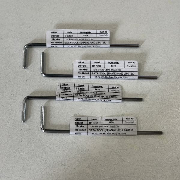 Cây Lục Giác 2.5 mm Đầu Bằng Chữ L Dài SATA 81306