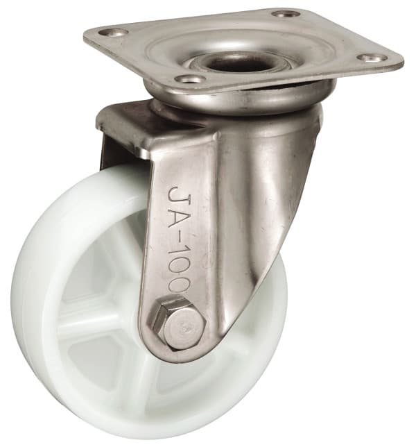 Bánh Xe Nylon Càng Inox Xoay Không Phanh D100 UKAI PBJA-100