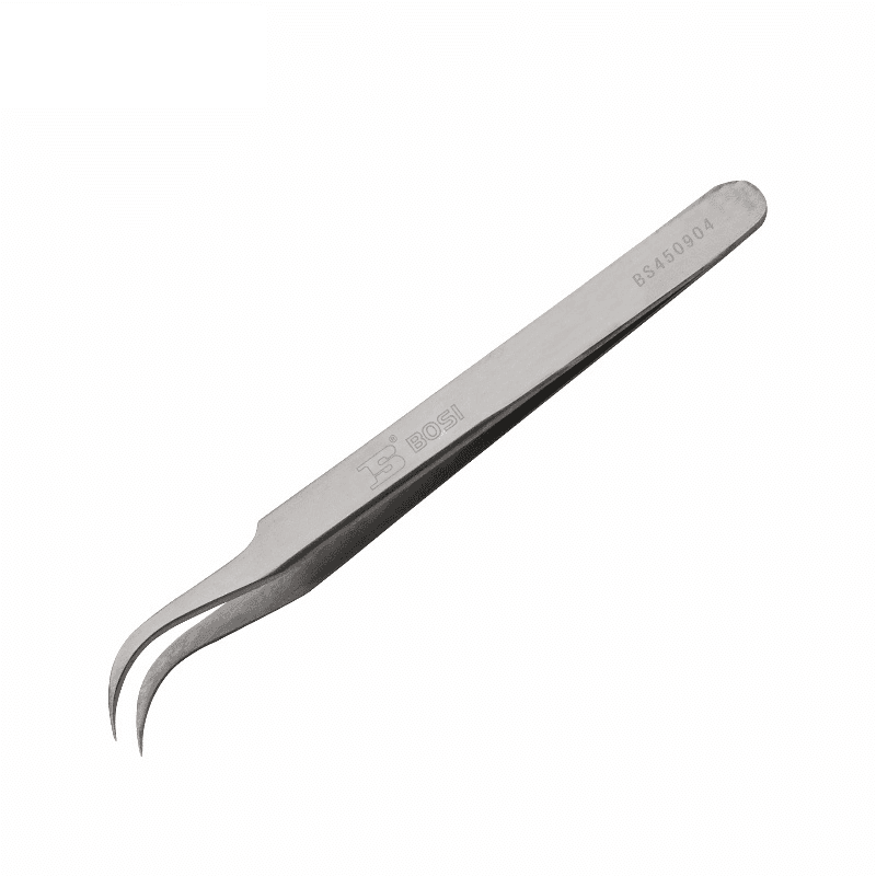 Nhíp Inox Mũi Cong 120x9x2 mm Bosi BS450904