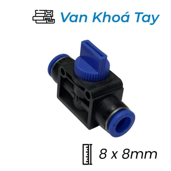 Van Khóa Tay Khí Nén Ø8 (8x8mm) CDC HVU 0808