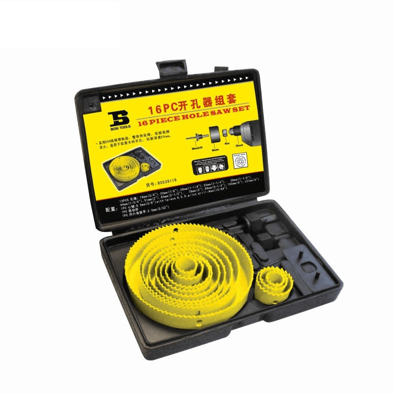 Bộ Mũi Phay Gỗ 16 Chi Tiết Bosi BS539116