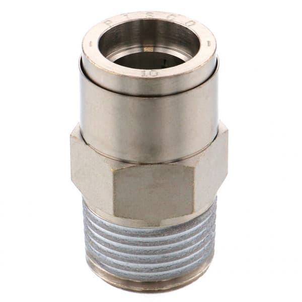 Đầu Nối Nhanh Khí Nén Thẳng Phi 10mm Ren Ngoài R3/8 Pisco KC10-03