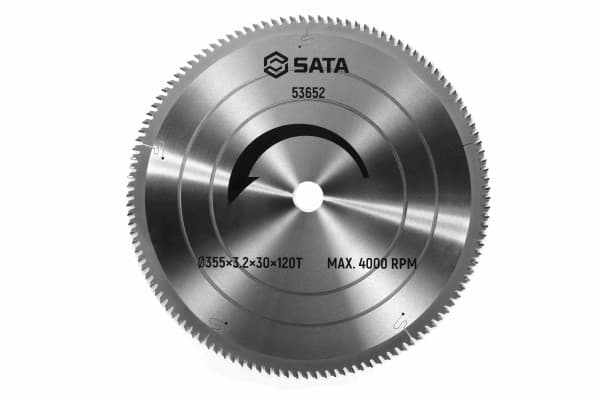 Lưỡi Cưa Nhôm Ø355×3.2×30×120T SATA 53652