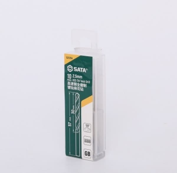Bộ 10 Mũi Khoan Chuôi Tròn 2.5 mm SATA 52125 A