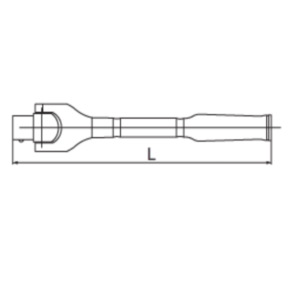 Bản vẽ kỹ thuật Cần Siết Lắt Léo Dr.3/8 inch - 5 inch SATA 12909