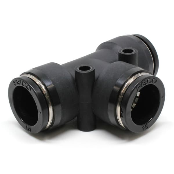 Đầu Nối Nhanh Khí Nén Chữ T Phi 16mm Pisco PE16
