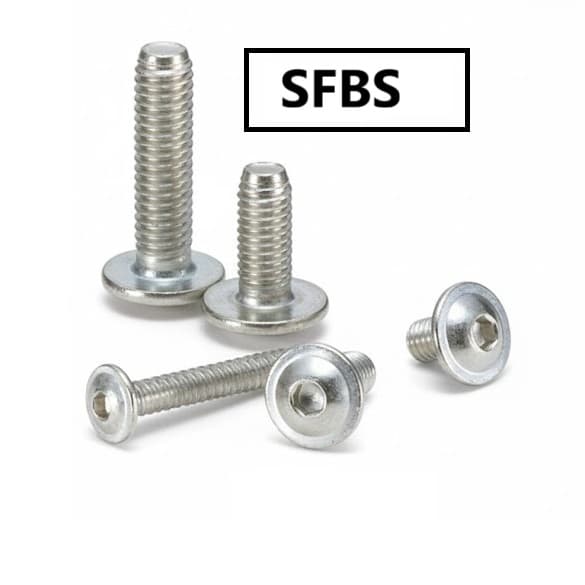 Lục Giác Chìm Đầu Mo Có Vành Inox 304 M6x12 NBK Dòng SFBS