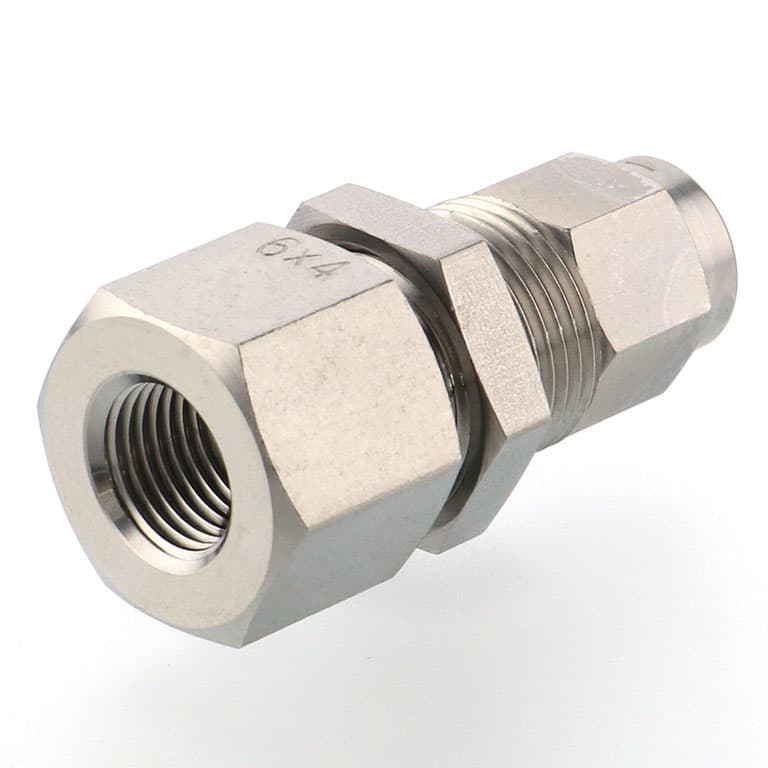 Đầu Ngạnh Nối Ống Có Đai Ốc Xiết Dạng Lắp Vách Ren Trong Pisco NSMF3/8-02