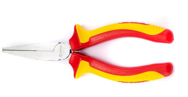 Kìm Nhọn Mũi Dẹp Cách Điện 10000 V SATA 70111