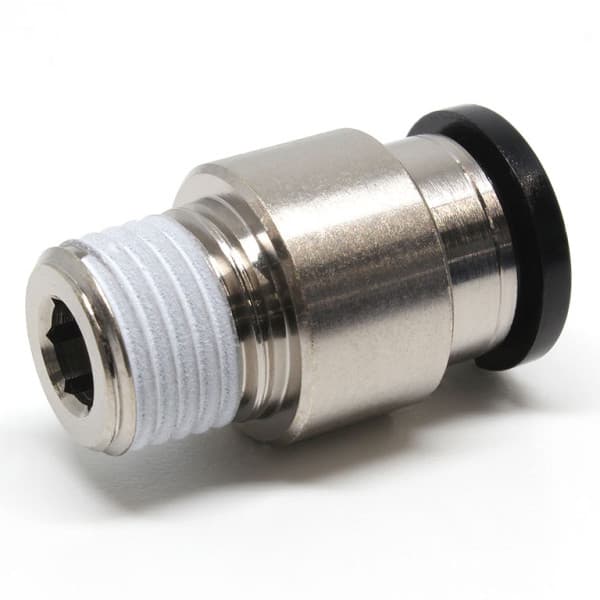 Đầu Nối Nhanh Khí Nén Thẳng Phi 10mm Ren Ngoài R1/4 Pisco POC10-02