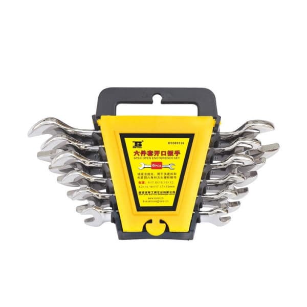 Bộ Cờ Lê 2 Đầu Miệng 6 Chi Tiết 6x7-17x19 mm Bosi BS383316