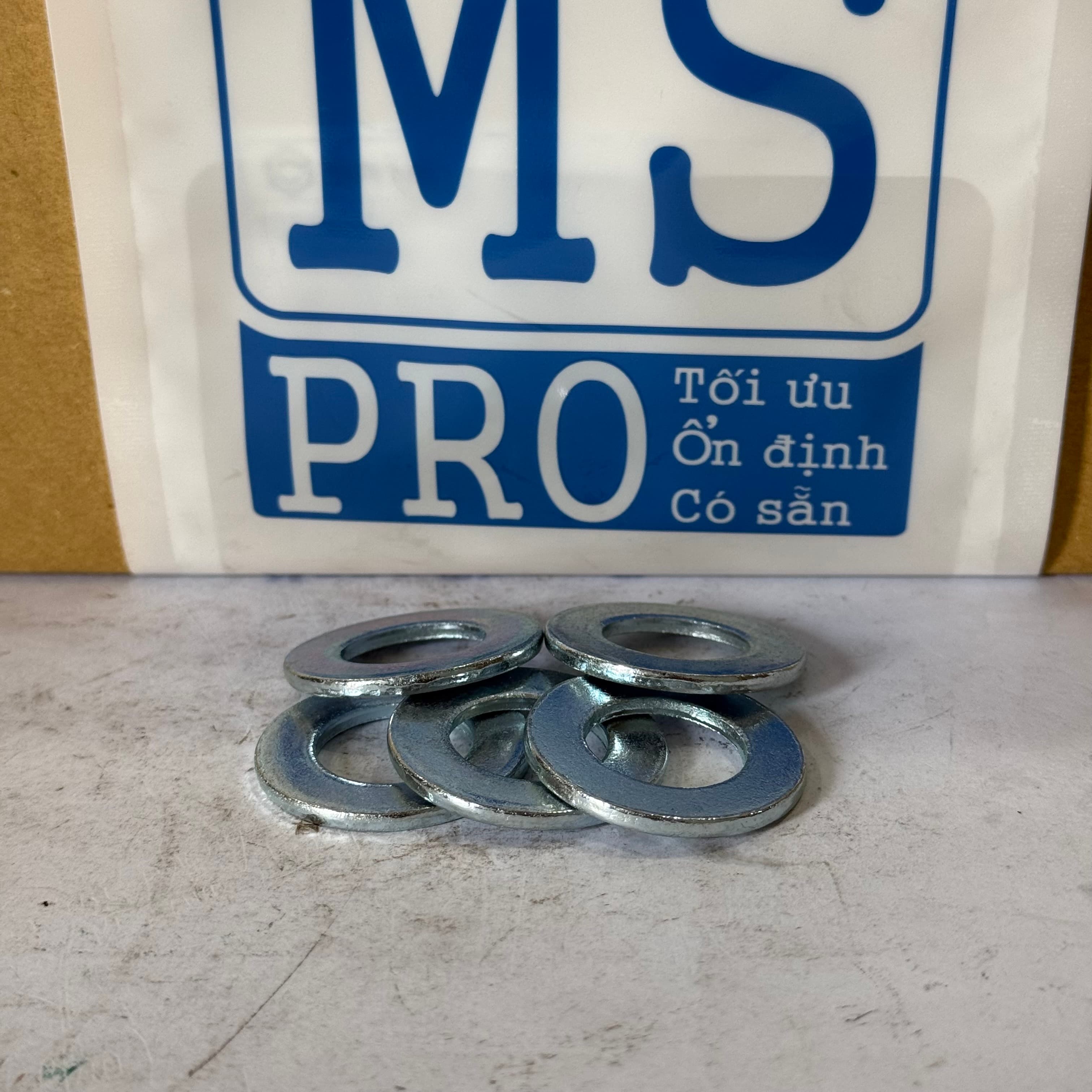 Lông Đền Phẳng Thép Mạ Kẽm Trắng Cr3+ DIN125 M20