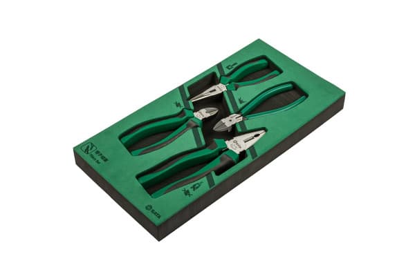 Bộ Kìm (Nhọn. Bằng. Cắt) 4 Chi Tiết Sata 09912A