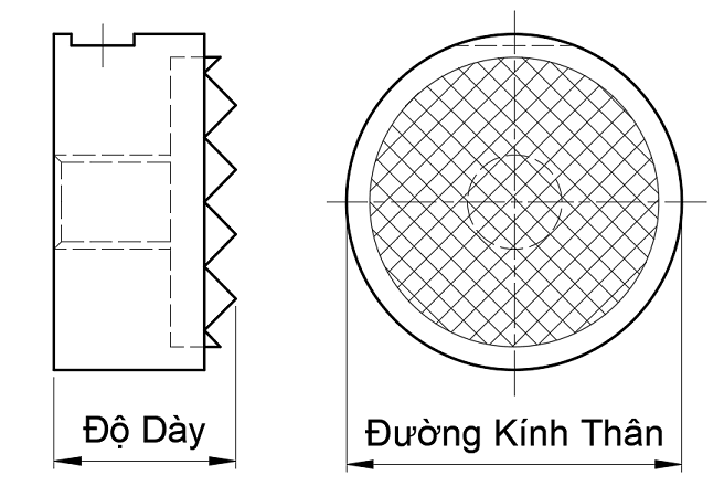 Bản vẽ kỹ thuật Gripper Pad (Round) T21-1212