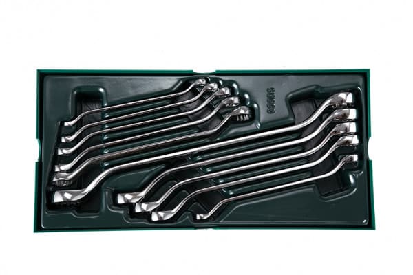 Bộ Khay Cờ Lê Hai Đầu Vòng 10 Chi Tiết 6–27 mm SATA 09905