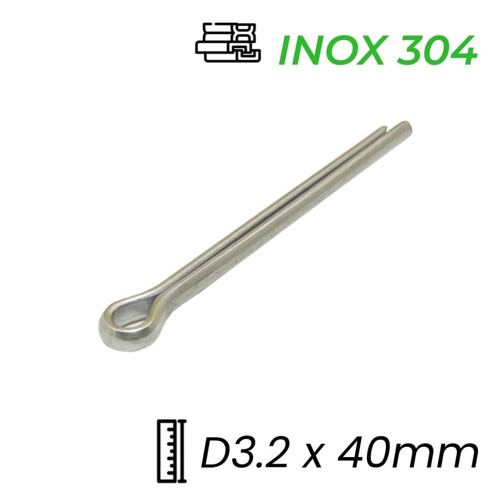 Chốt Chẻ Inox 304 (Chốt Bi) GB91 D3.2x40mm