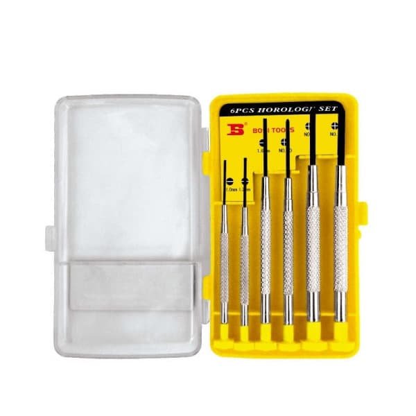 Bộ Tua Vít Sửa Đồng Hồ 6 Chi Tiết PH00 PH0 PH1 1.0-1.6 mm Bosi BS468067