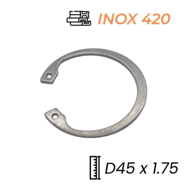 Phe Gài Lỗ Inox 420 DIN472 D45x1.75 (5Cái/Bịch)