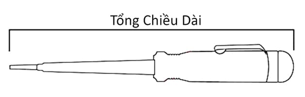 Bản vẽ kỹ thuật Bút Thử Điện 150mm (100-500V) Stanley 66-119