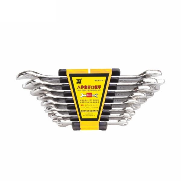Bộ Cờ Lê 2 Đầu Miệng 8 Chi Tiết 6x7-22x24 mm Bosi BS383318