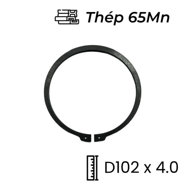 Phe Gài Trục Thép 65Mn DIN471 D102x4.0