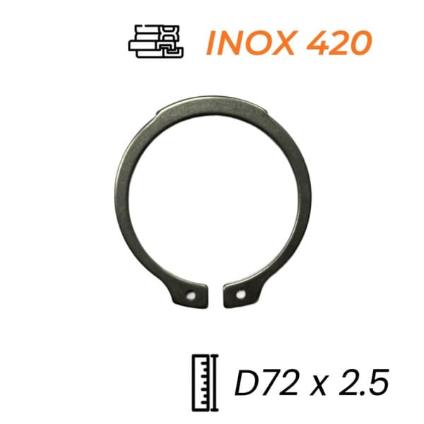 Phe Gài Trục Inox 420 DIN471 D72x2.5