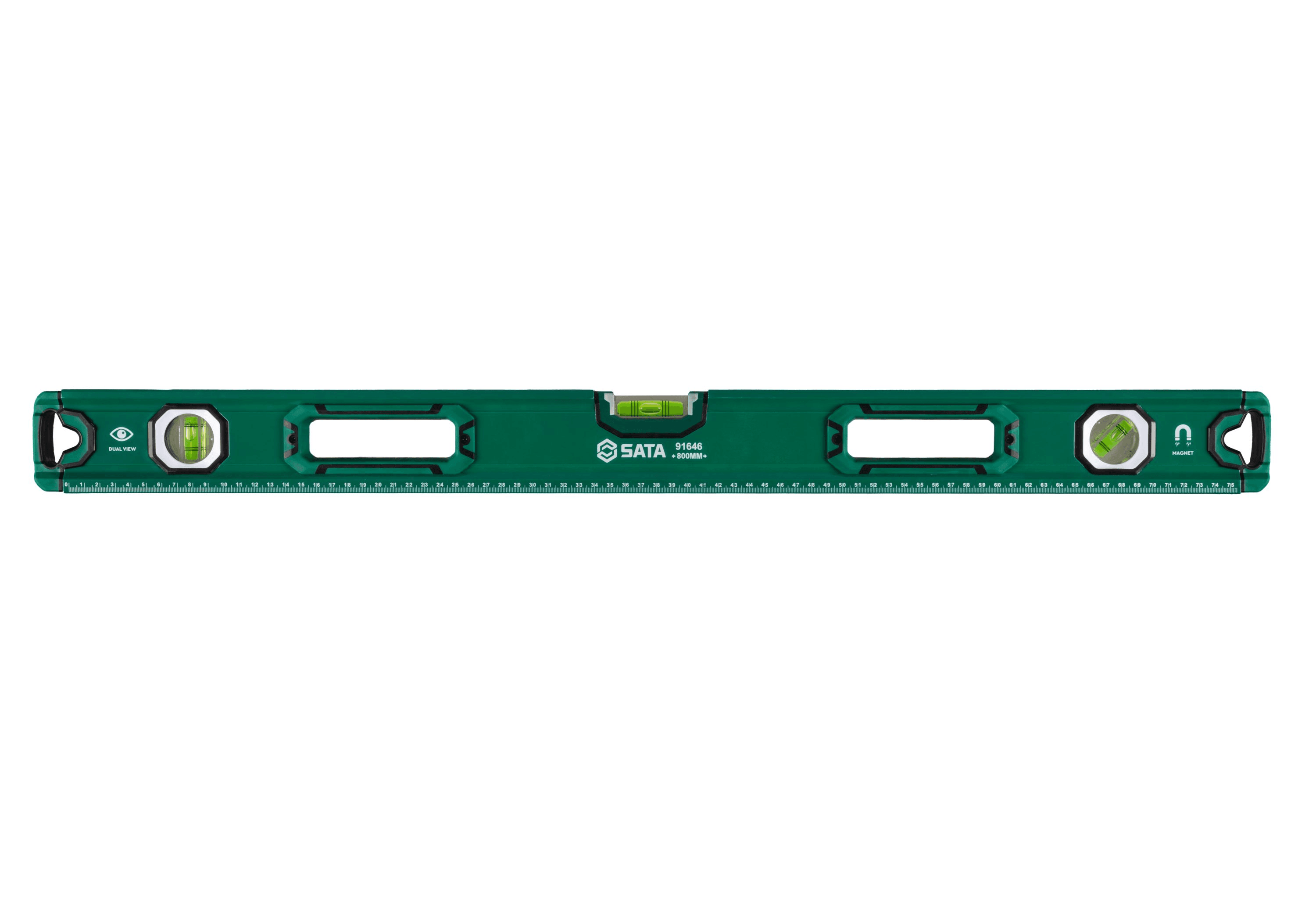 Thước Thủy 32" 3 Bọt Thủy Có Nam Châm SATA 91646