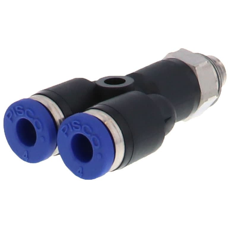 Đầu Nối Nhanh Khí Nén Dạng Chữ Y Ren Ngoài Pisco PX6-M5SUS