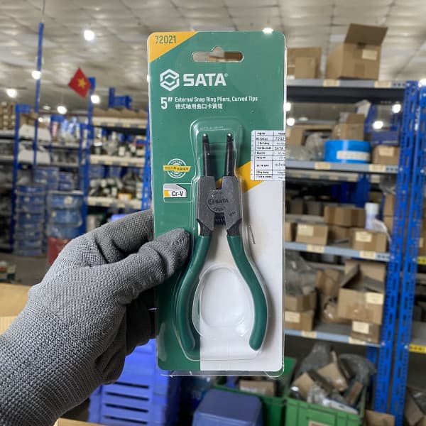 Kìm Mở Phe Ngoài Mũi Cong 5 inch SATA 72021
