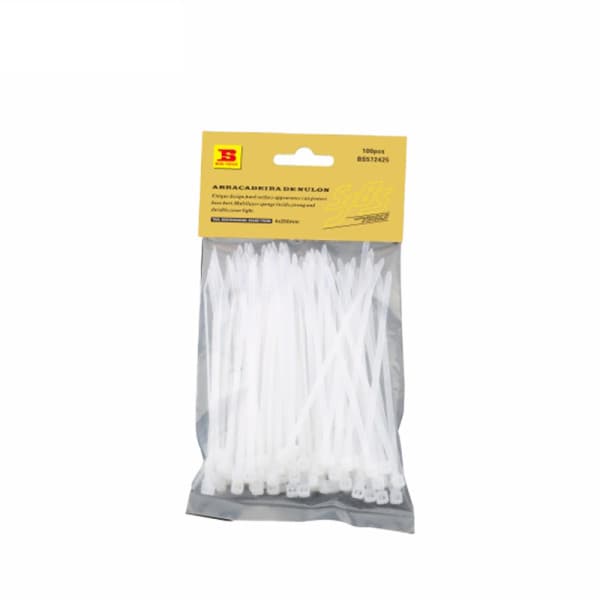 Dây Rút Nhựa 5x400 mm Màu Trắng Bosi BS572540