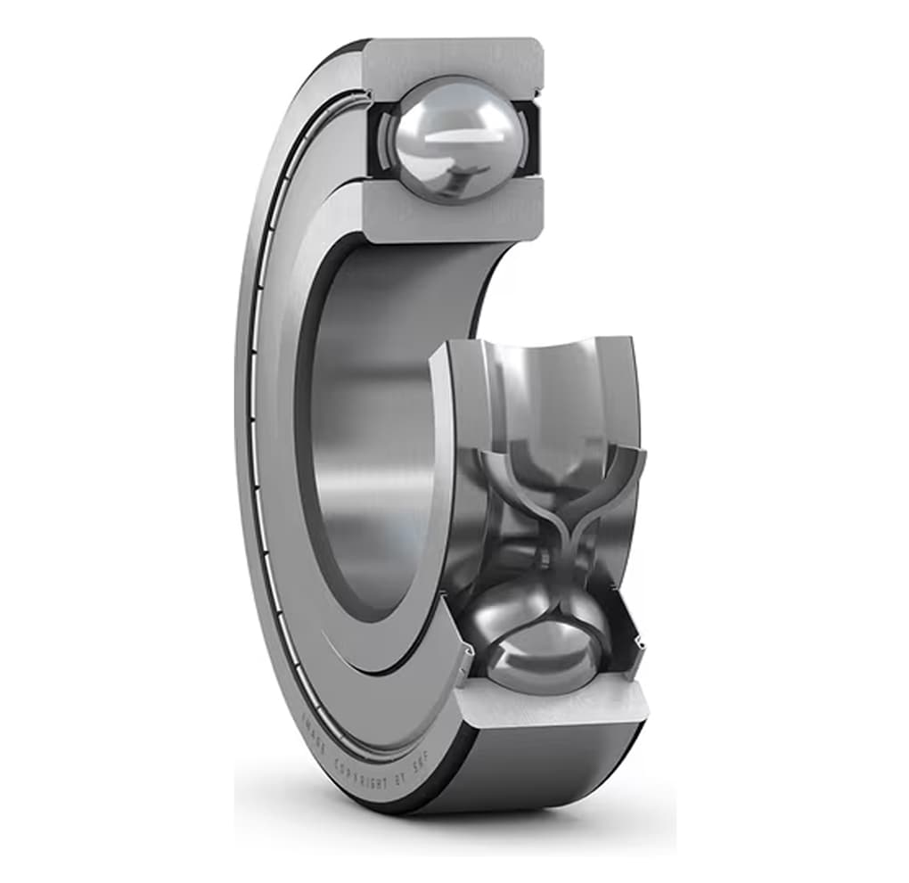 Vòng Bi Cầu Rãnh Sâu SKF 6208-2Z/AEM3 (40x80x18) Nắp Chắn Thép (Hai Bên)