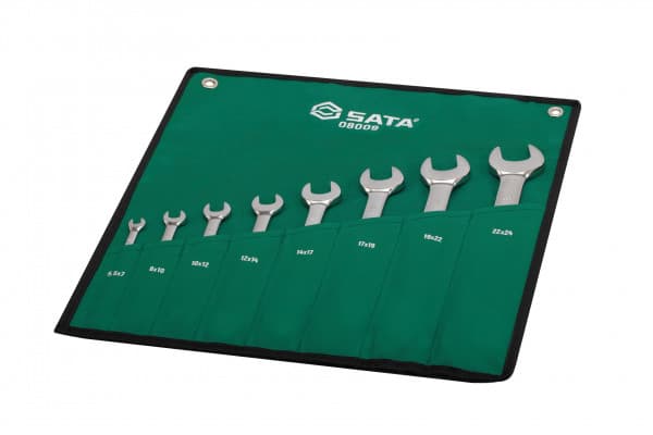 Bộ Cờ Lê 2 Đầu Miệng 8 Chi Tiết 5.5–24 mm SATA 08009