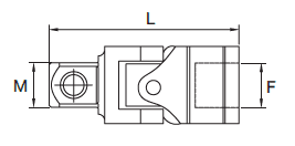 Bản vẽ kỹ thuật Đầu Nối Lắc Léo Dr.1/2 SATA 13912