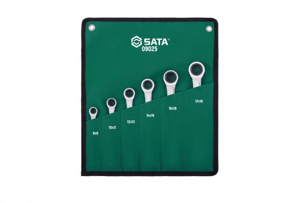Bộ Cờ Lê 2 Đầu Vòng Tự Động 6 Chi Tiết (8 mm - 19 mm) SATA 09025