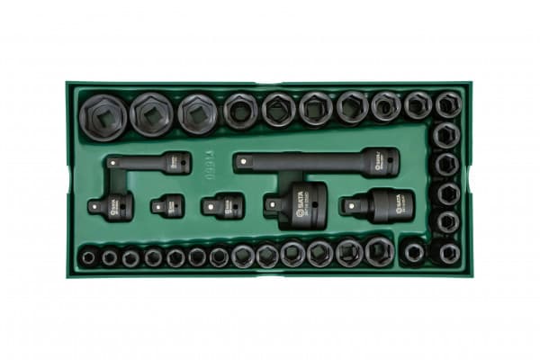 Bộ Đầu Tuýp Đen 36 Chi Tiết 3/8 inch Và 1/2 inch SATA 09914