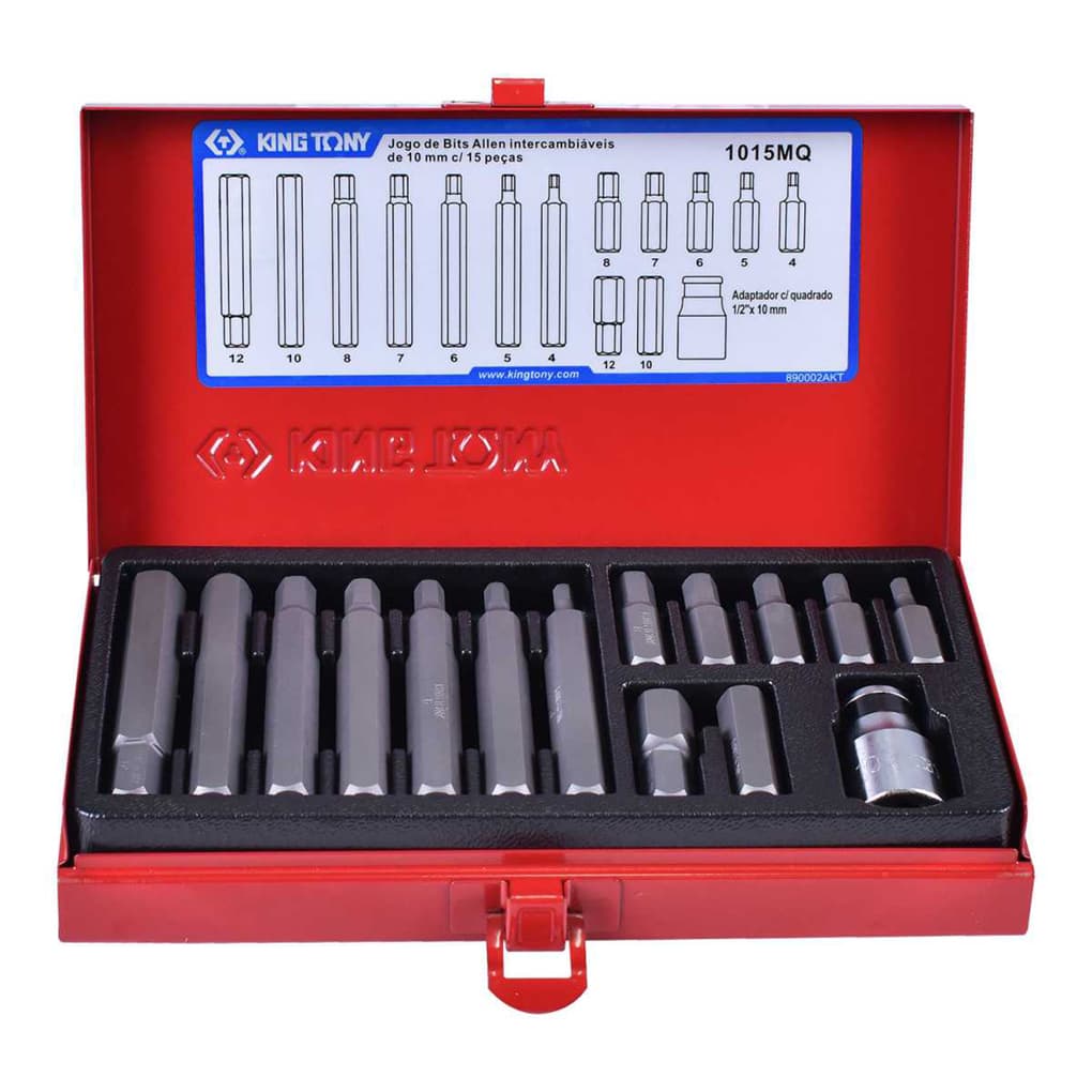 Bộ Mũi Vít Đóng 15 Cái Kingtony DL 1015MQ