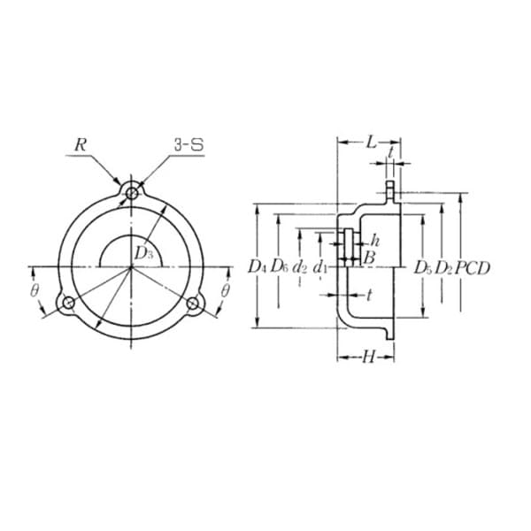 Vỏ Gối Đỡ Gang Tròn d40 NTN C208D1