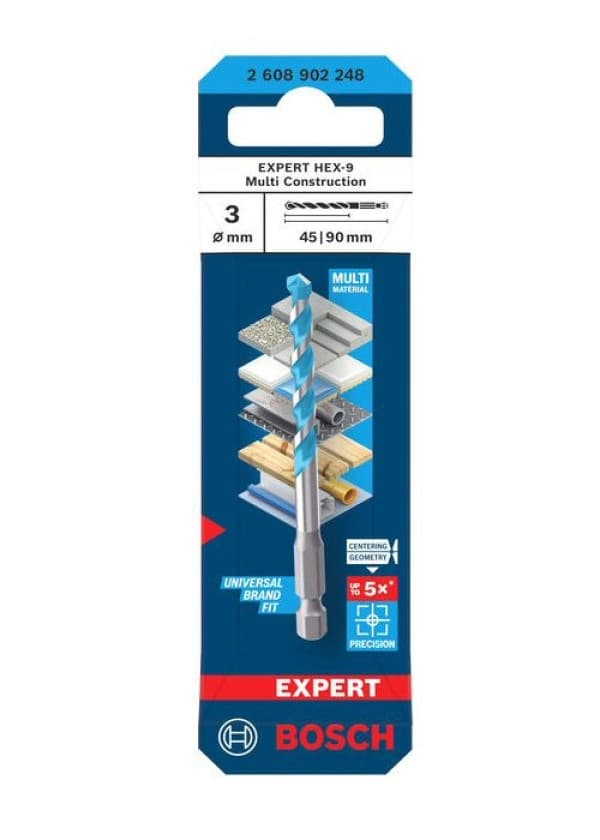 Mũi Khoan Đa Năng Hex-9 D3x45x90 mm Bosch 2608902248
