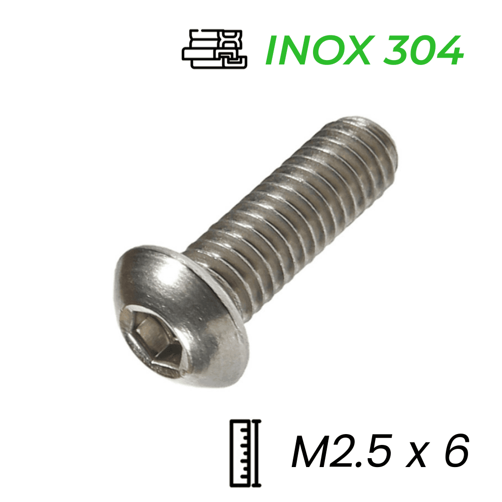 Lục Giác Chìm Mo Inox 304 ISO7380 M2.5x6