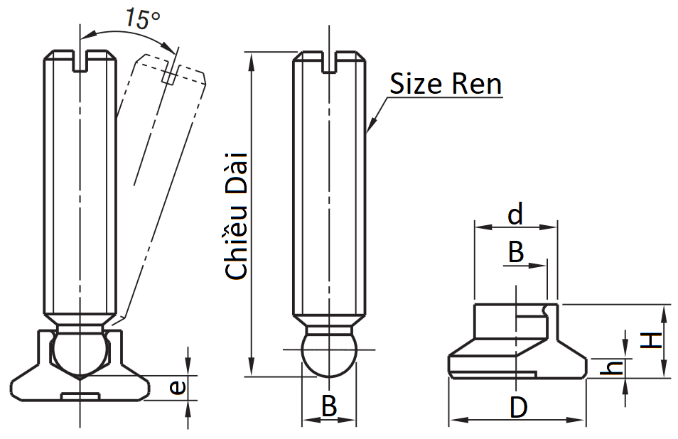 Bản vẽ kỹ thuật Grub Screw Sets Ball Point M10x18 SGBS10-50