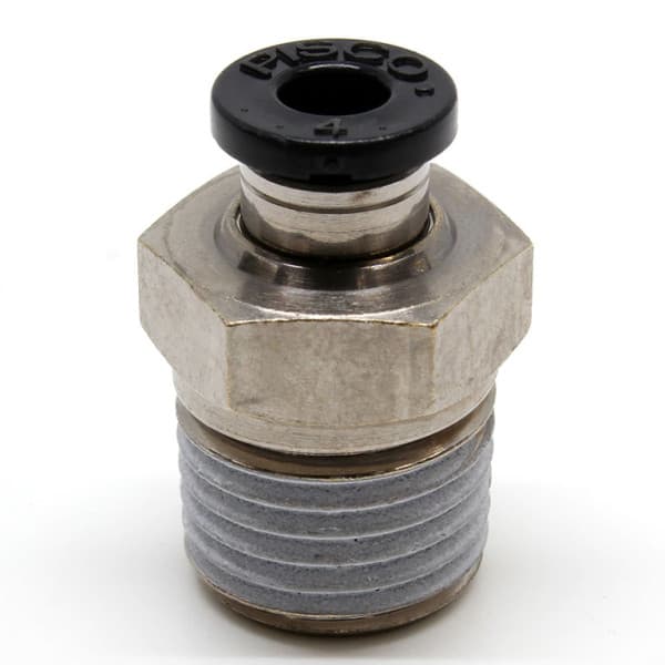 Đầu Nối Nhanh Khí Nén Dạng Thẳng Thân Lục Giác Ren Ngoài Pisco PC4-02