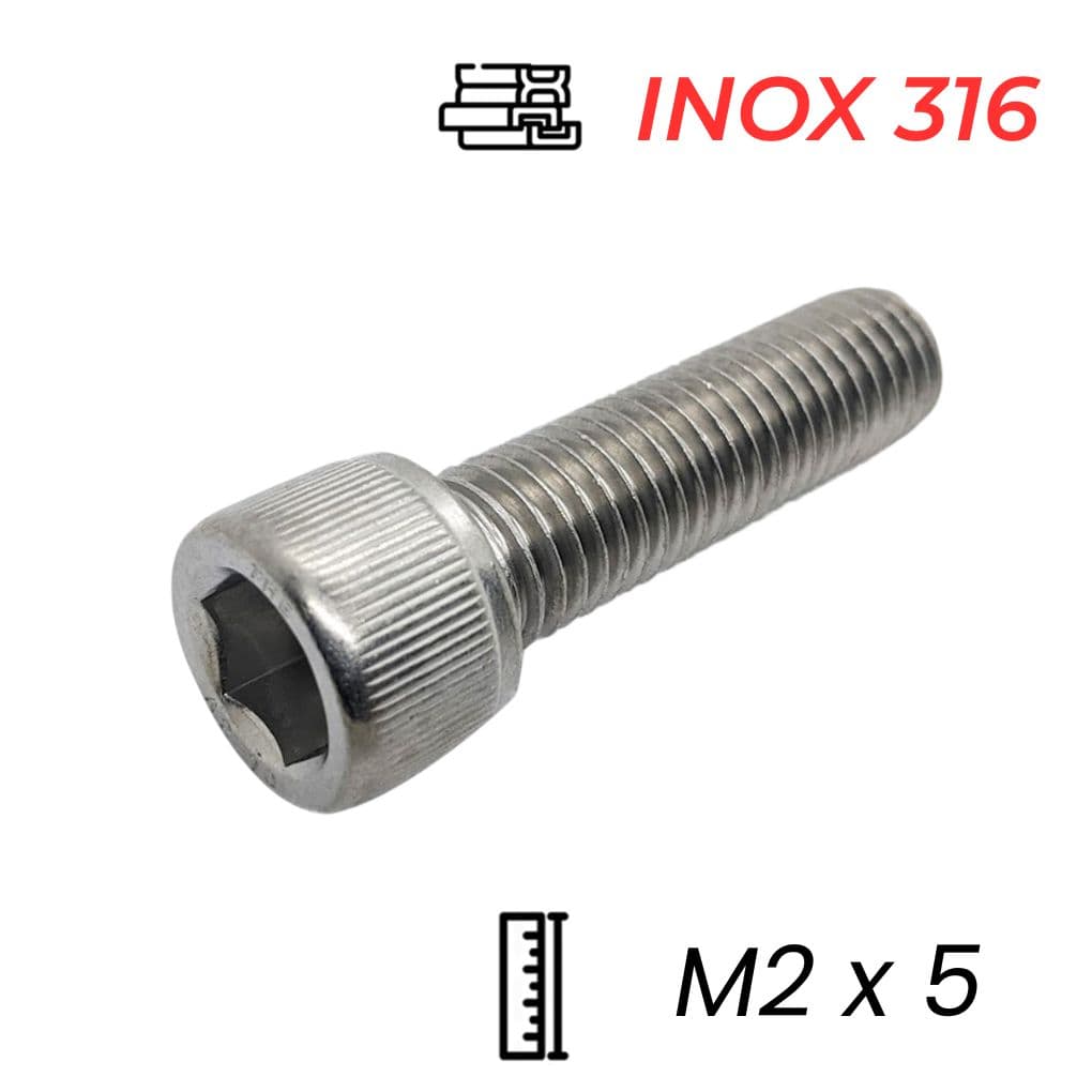 Lục Giác Chìm Đầu Trụ Inox 316 DIN912 M2x5