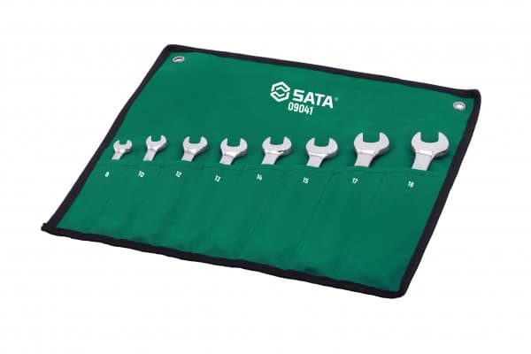 Bộ Cờ Lê Vòng Miệng Tự Động Đảo Chiều 8 Chi Tiết 8–18 mm SATA 09041
