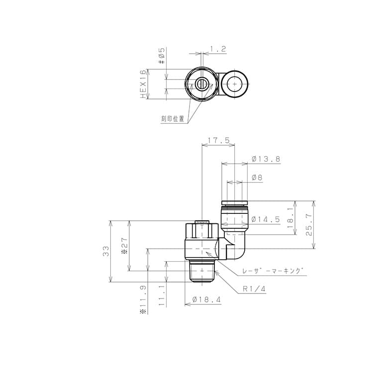 Bản vẽ kỹ thuật Van Tiết Lưu Khí Nén Đầu Vít Dẹp Pisco JSDS8-02B