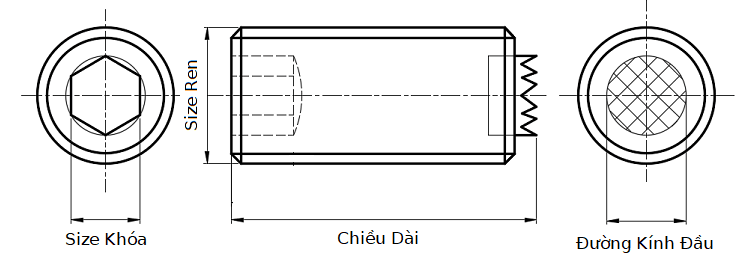Bản vẽ kỹ thuật Gripper Screw T18-1650