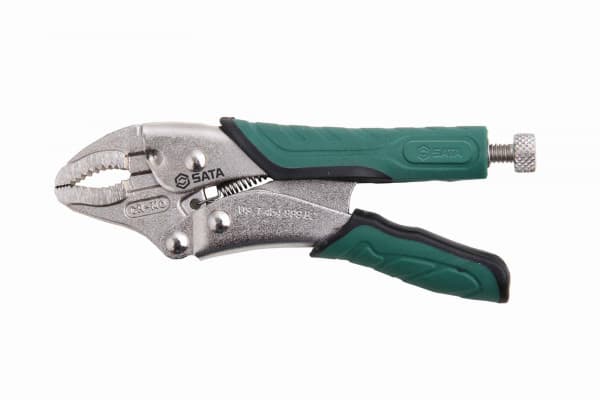Kìm Bấm Chết Có Bao Da Mũi Cong 5 inch/140 mm SATA 71105