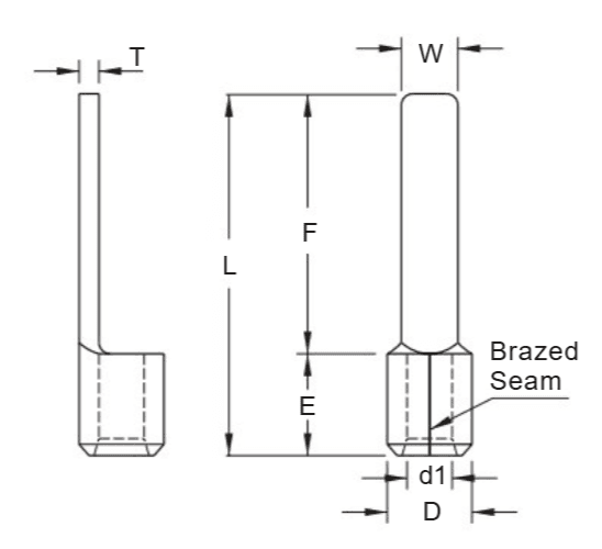 Bản vẽ kỹ thuật Cosse Lưỡi Dẫn Điện 2 mm2 KST DBNBL2-13
