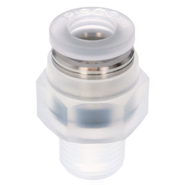 Đầu Nối Nhanh Khí Nén Dạng Thẳng Thân Lục Giác Ren Ngoài Pisco PPC8-03