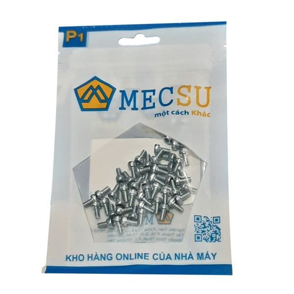 Lục Giác Chìm Đầu Trụ Thép Mạ Kẽm 12.9 DIN912 M3x6 (50Cái/Bịch)