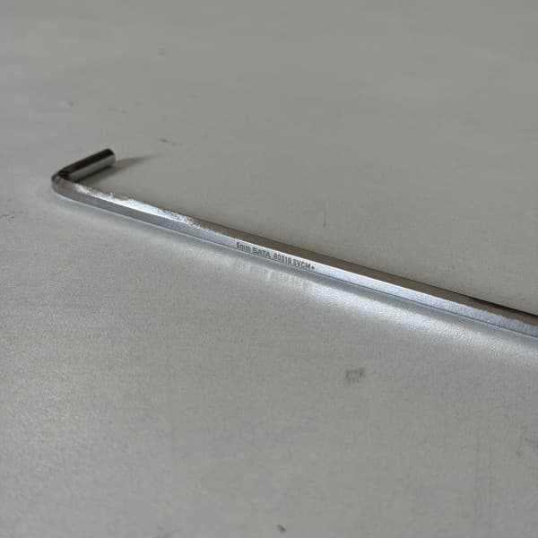 Cây Lục Giác 5 mm Chữ L Đầu Bằng Siêu Dài SATA 80310